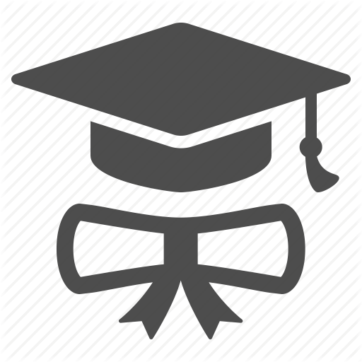 Degree, Diploma, Graduate, Graduation Cap, Hat Icon