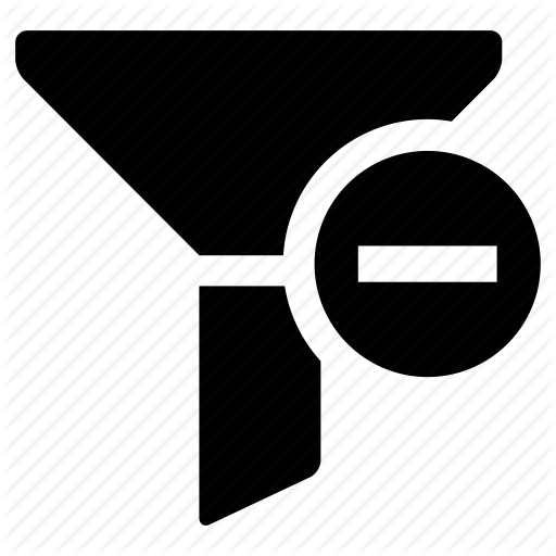 Delete, Filter Icon