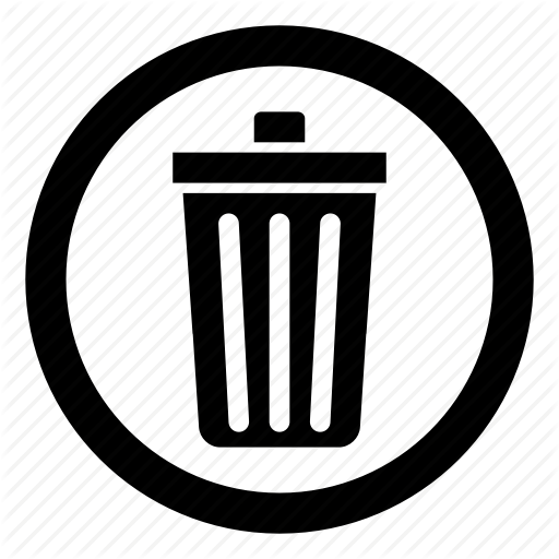 Button, Delete, Garbage, Recycle Bin, Remove, Trash, Trash Can Icon