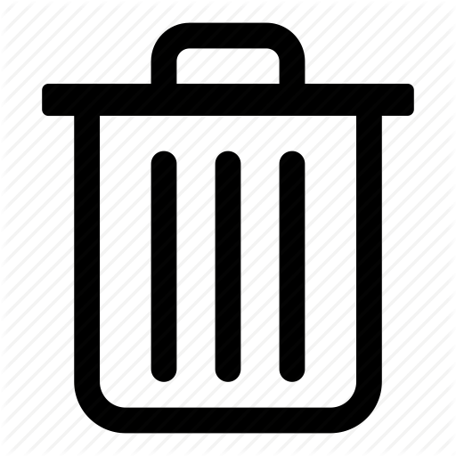 Delete, Remove, Trash, Trash Can Icon