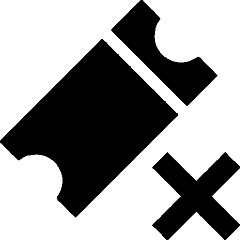 Cinema Delete Ticket Icon Android Iconset