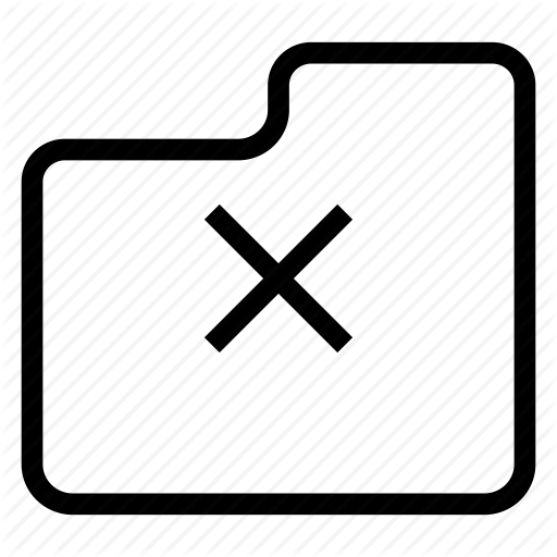 Delete, File, Folder, Remove Icon