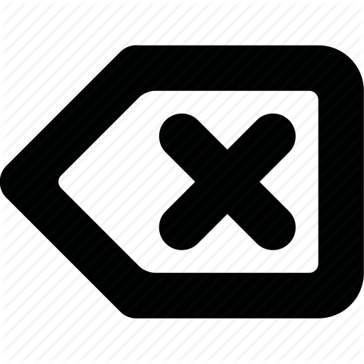 Back, Backspace, Delete, Remove Icon