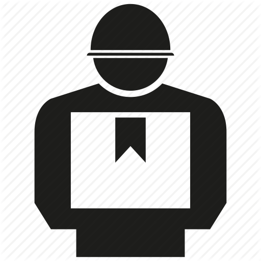 Box, Delivery, Man Icon