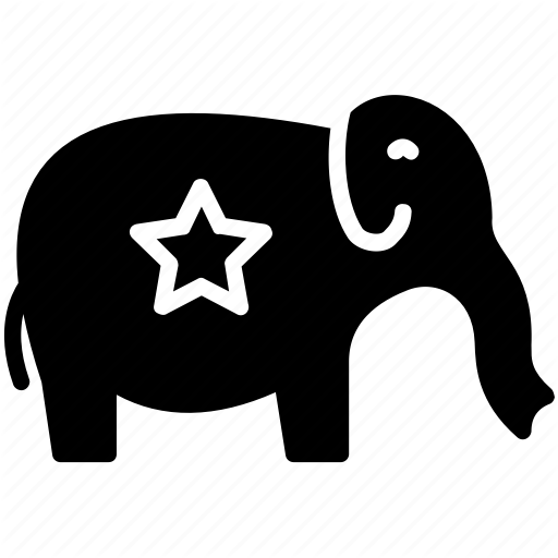 Democratic Elephant, Government Symbol, Political Emblem, Politics