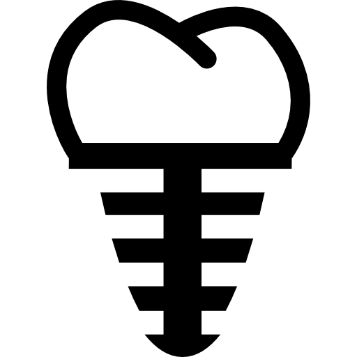 Dentist Tooth With Metallic Root Icons Free Download