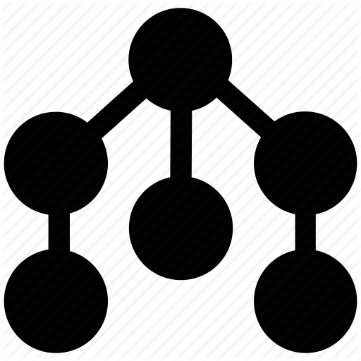 Connections, Departments, Diagram, Flow Chart, Hierarchy Icon