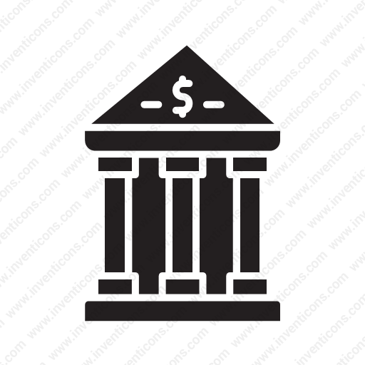 Download Cash,deposit,income,building,currency Icon Inventicons