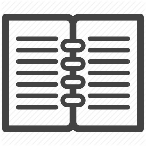 Description, Notebook, School Book Icon