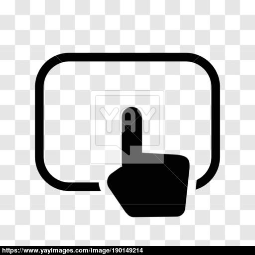 Hand Touching Pad Icon