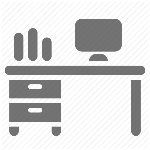 Computer, Desk, Desktop, Drawer, Job, Office, Work Place Icon