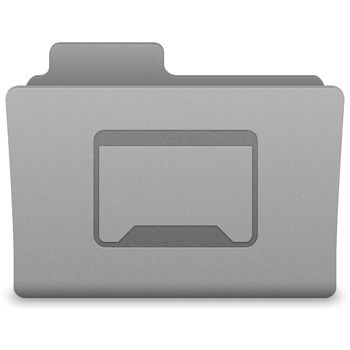 Grey Desktop Folder Icon