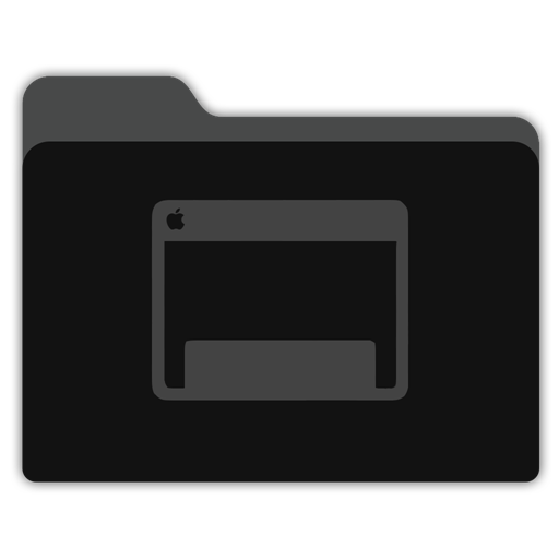 Desktop Black Folder Icon