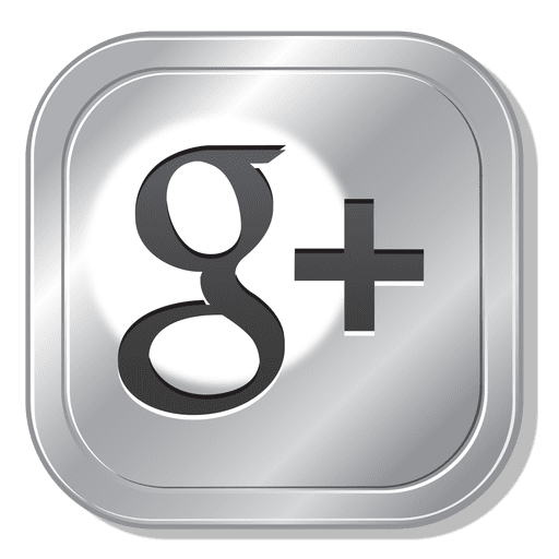Google Plus Metal Button