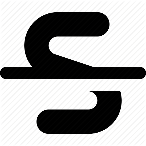 Format, Strikethrough Icon