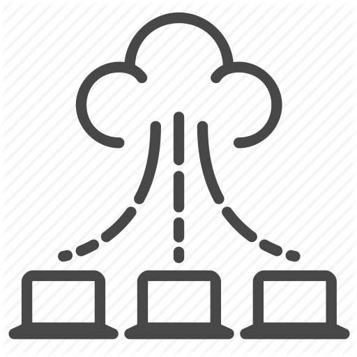 Big, Cloud, Data, Dhcp, Laptop, Service, Transfer Icon