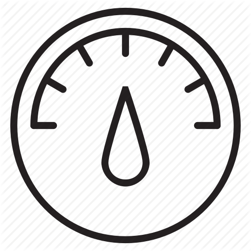 Dashboard, Dial, Gauge, Temperature Icon