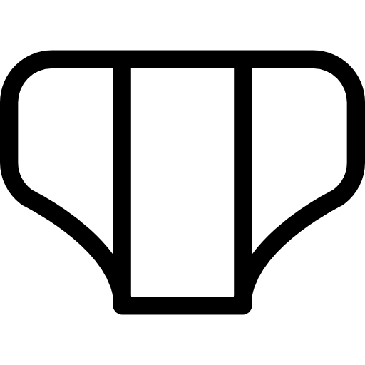 Baby Diaper Outline Icons Free Download