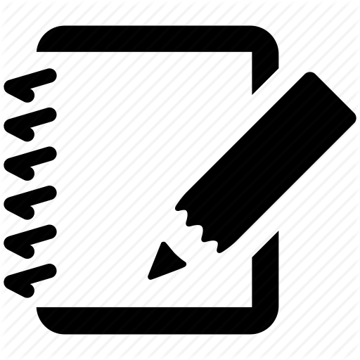 Binder, Diary, Notebook, Notepad, Notes, Pencil, Writing Icon