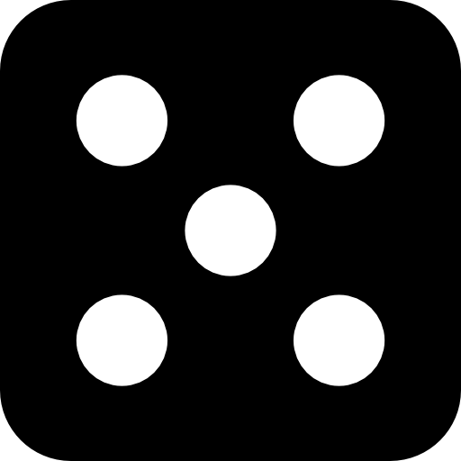 Dice With Five Dots Icons Free Download