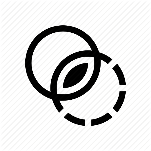 Contrast, Difference, Split Icon