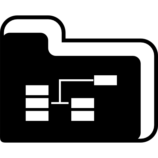 Digital Data Storage In A Folder Icons Free Download