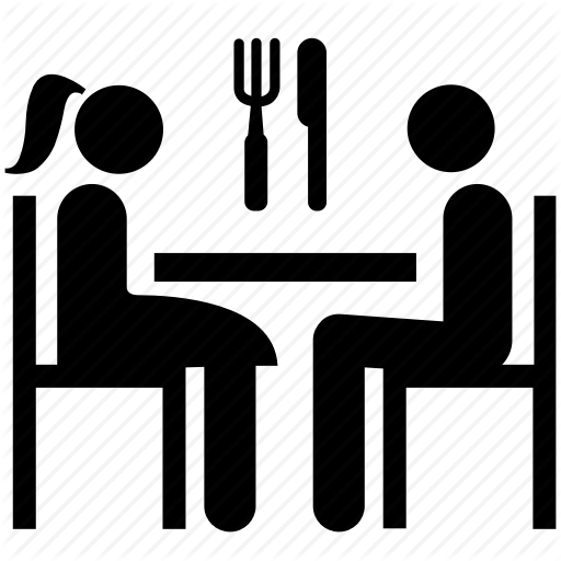 Date, Dining, Dinner, Eating, Meal, Restaurant Icon