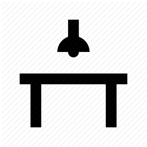 Dining Room, Dining Table, Hanging L Table Icon