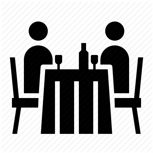 Dinner, Restaurant, Romantic, Table Icon