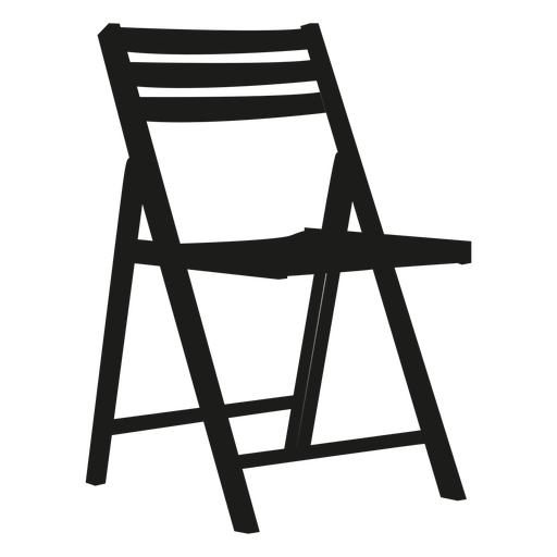 Wooden Folding Chair Flat Icon