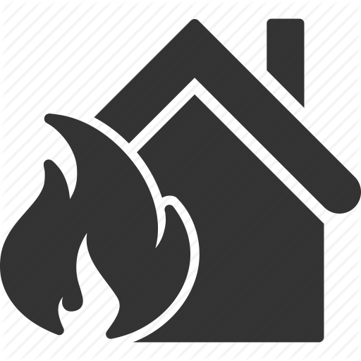 Building, Burn, Damage, Disaster, Fire, Home, Real Estate Icon