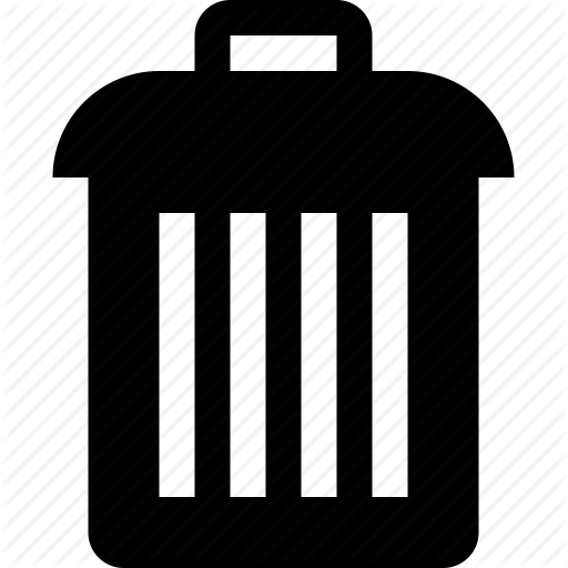 Delete, Discard, Raw, Rubbish, Simple, Trash Icon