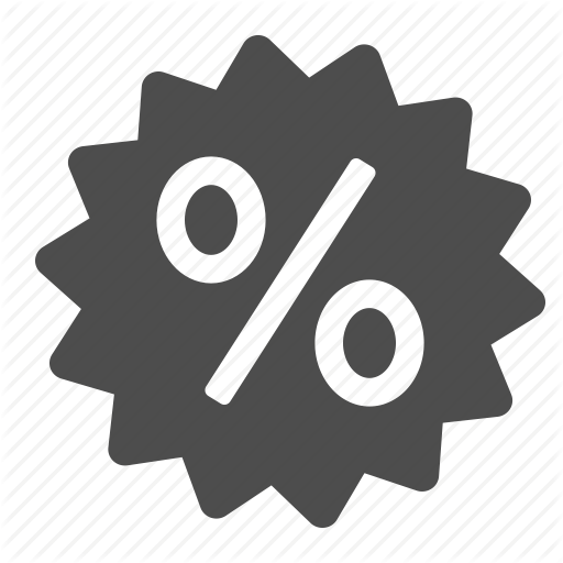 Discount, Percentage, Shopping, Sign, Sticker Icon