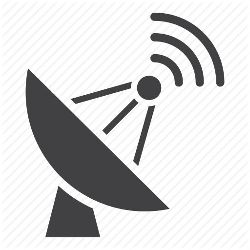 Dish, Radiotelescope, Satellite Icon