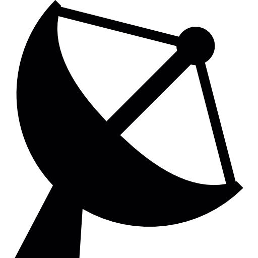 Satellite Dish Silhouette Icons Free Download