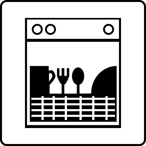 Hotel Icon Room Has Dishwasher Clipart