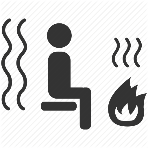 Hot, Sauna, Spa, Steam Room, Temperature, Warm Icon