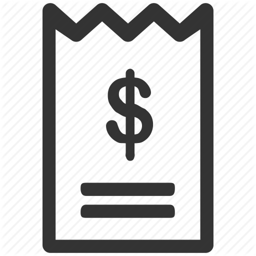 Bill, Cash, Financial, Invoice, Paper, Payment, Reciept Icon