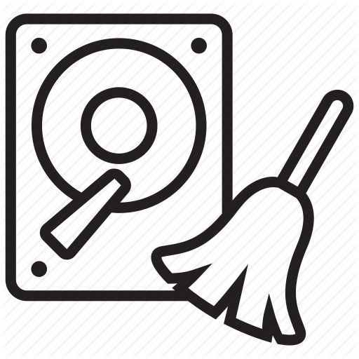 Broom, Clean, Cleaning, Data, Disk, File, Trash Icon