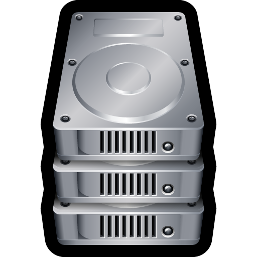 Disk, Drive, Storage, Stack, Hard, Database Icon