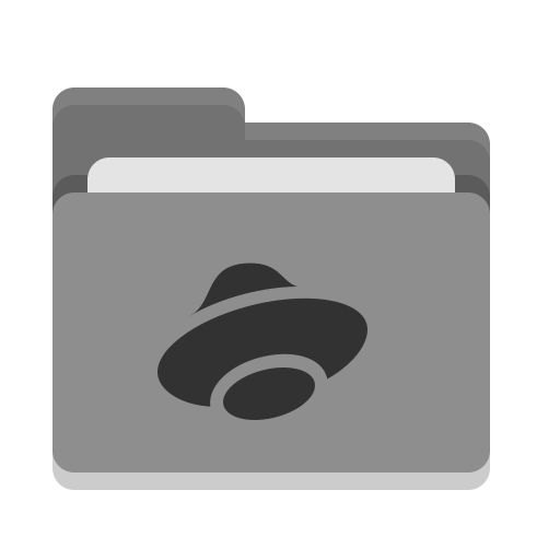 Folder, Grey, Yandex, Disk Icon Free Of Papirus Places