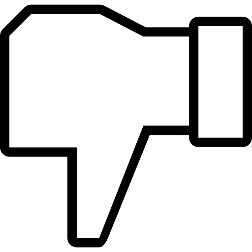 Thumbs Down, Dislike Symbol For Facebook Icons Free Download