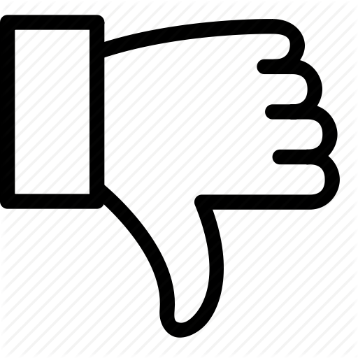 Dislike, Thumbs Down Icon