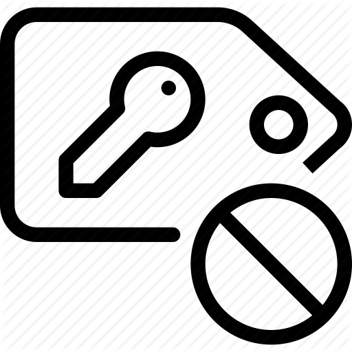 Dismiss, Key, Label, Lock, Tag Icon