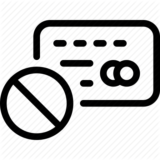 Business, Card, Cash, Credit, Debit, Dismiss, Line Icon Icon