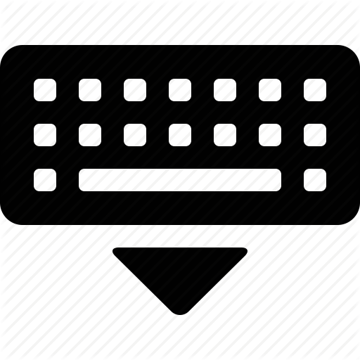 Computer, Dismiss, Down, Keyboard, Remove, Resign, Virtual Icon