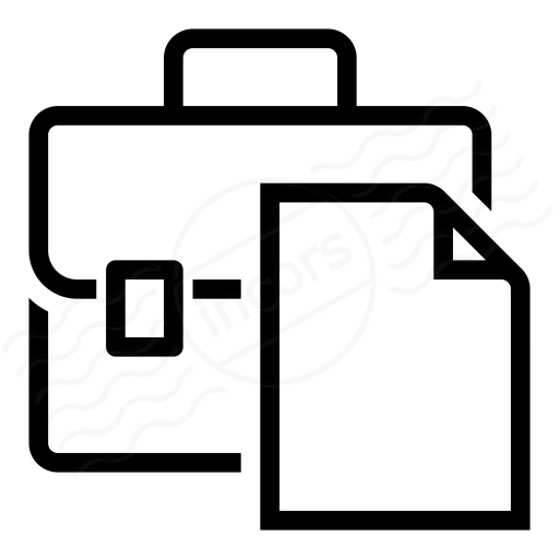 Iconexperience I Collection Briefcase Document Icon