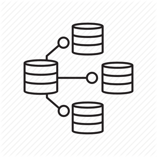 Data Center, Database, Distribution, Link, Network, Share, Storage