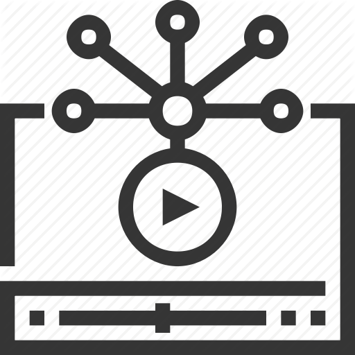 Internet, Movie, Play, Share, Social Media, Video Distribution Icon