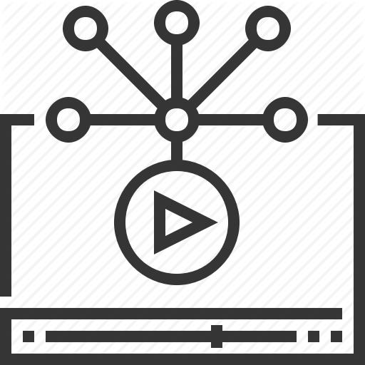 Internet, Movie, Play, Share, Social Media, Video Distribution Icon